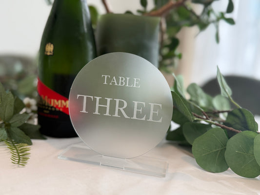 Table Numbers