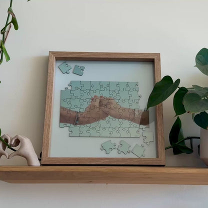 Framed Wooden Photo Puzzle